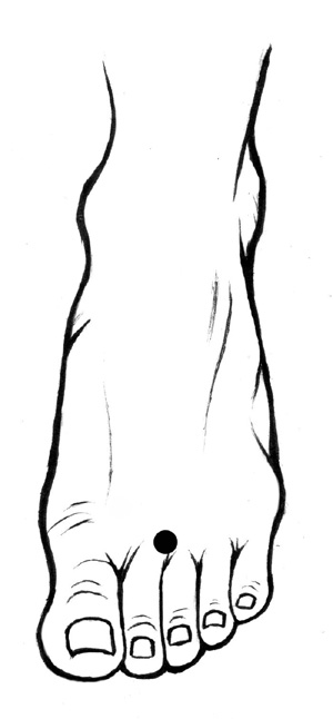 neiting, or ST-44 is a common acupuncture point